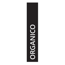 Etichetta adesiva raccolta differenziata - con stampa "ORGANICO" - 45 x 230 mm - vinile - bianco opaco - Medial