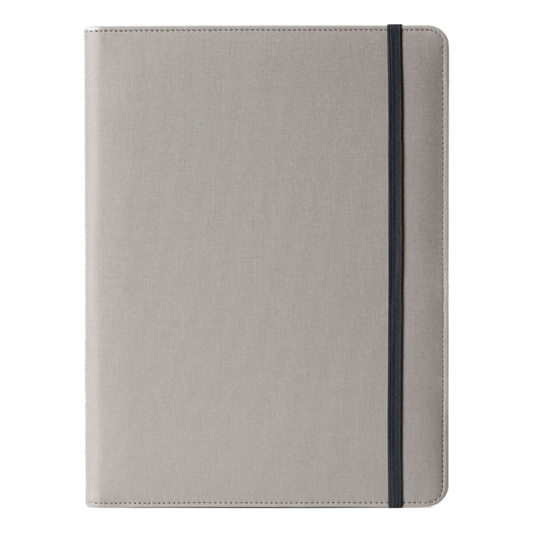 Portablocco Meet - con elastico - 31 x 25 x 1,4 cm - grigio - In Tempo