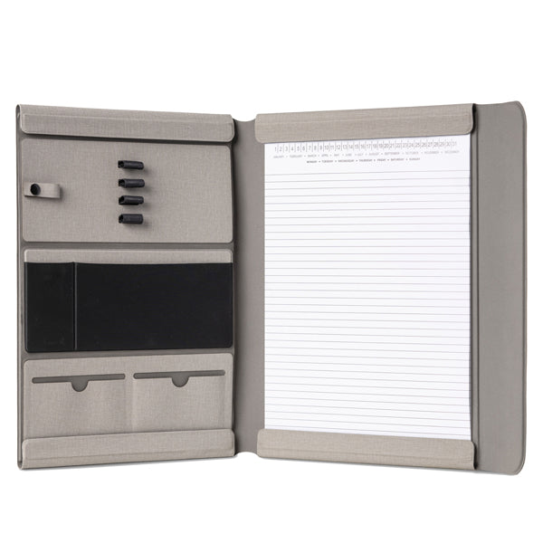 Portablocco Meet - con alette magnetiche - 31 x 25 x 1,4 cm - grigio - In Tempo