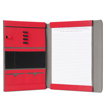 Portablocco Meet - con alette magnetiche - 31 x 25 x 1,4 cm - rosso - In Tempo
