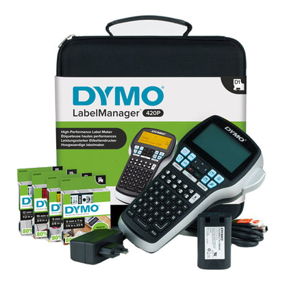 Etichettatrice Label Manager 420P - in kit 4 nastri D1 inclusi - Dymo