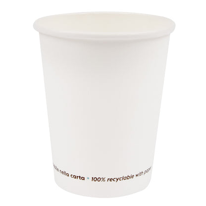 Bicchiere in carta - 250 ml - bianco - Signor Bio - conf. 50 pezzi