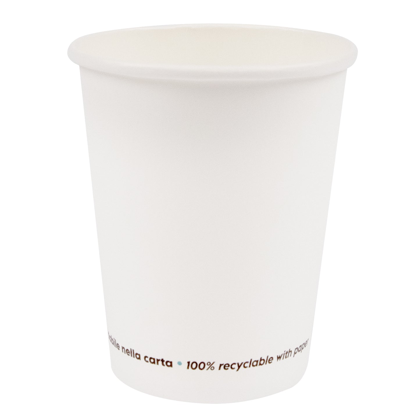 Bicchiere in carta - 250 ml - bianco - Signor Bio - conf. 50 pezzi