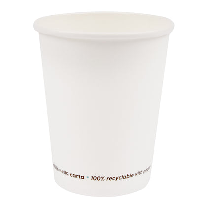 Bicchiere in carta - 250 ml - bianco - Signor Bio - conf. 50 pezzi