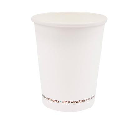 Bicchiere in carta - 350 ml - bianco - Signor Bio - conf. 50 pezzi
