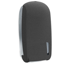 Dispenser carta igienica Skin - interfogliata - piegata a V e Z - 32,8 x 13,5 x 16,5 cm - 550/450 fogli - pietra - Mar Plast