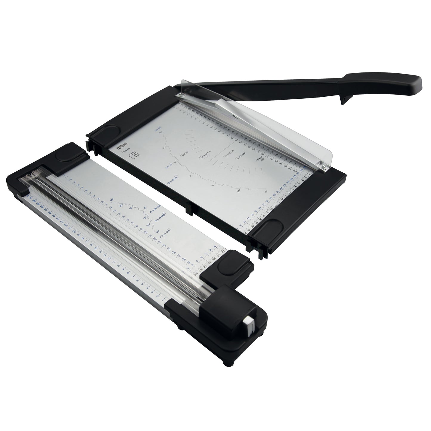 Taglierina Homeoffice 2in1 - lama rotante + ghigliottina - A4 - grigio/nero - Titanium