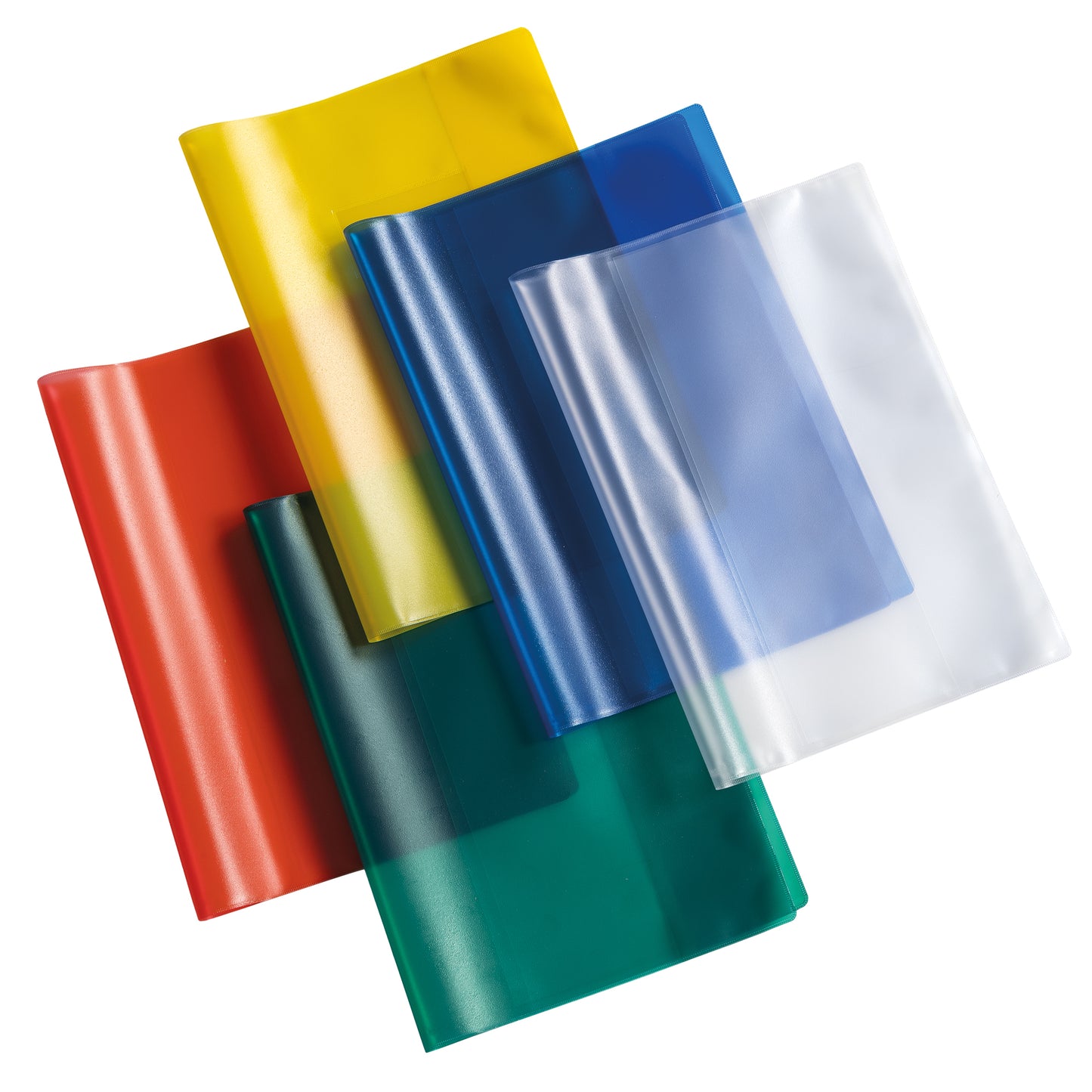 Coprimaxi Glass - A4 - PP - 145 mic - c/alette - goffrato - giallo trasparente - Colorosa
