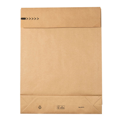 Sacchetti a fondo quadro E-Green - C3 - 35 x 45 x 8 + 10 cm - carta kraft - avana - Bong Packaging - conf. 200 pezzi