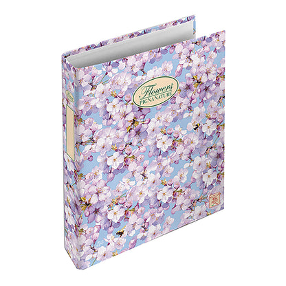 Raccoglitore Nature Flowers - A5 - 4 anelli da 30mm - dorso 3 cm - Pigna