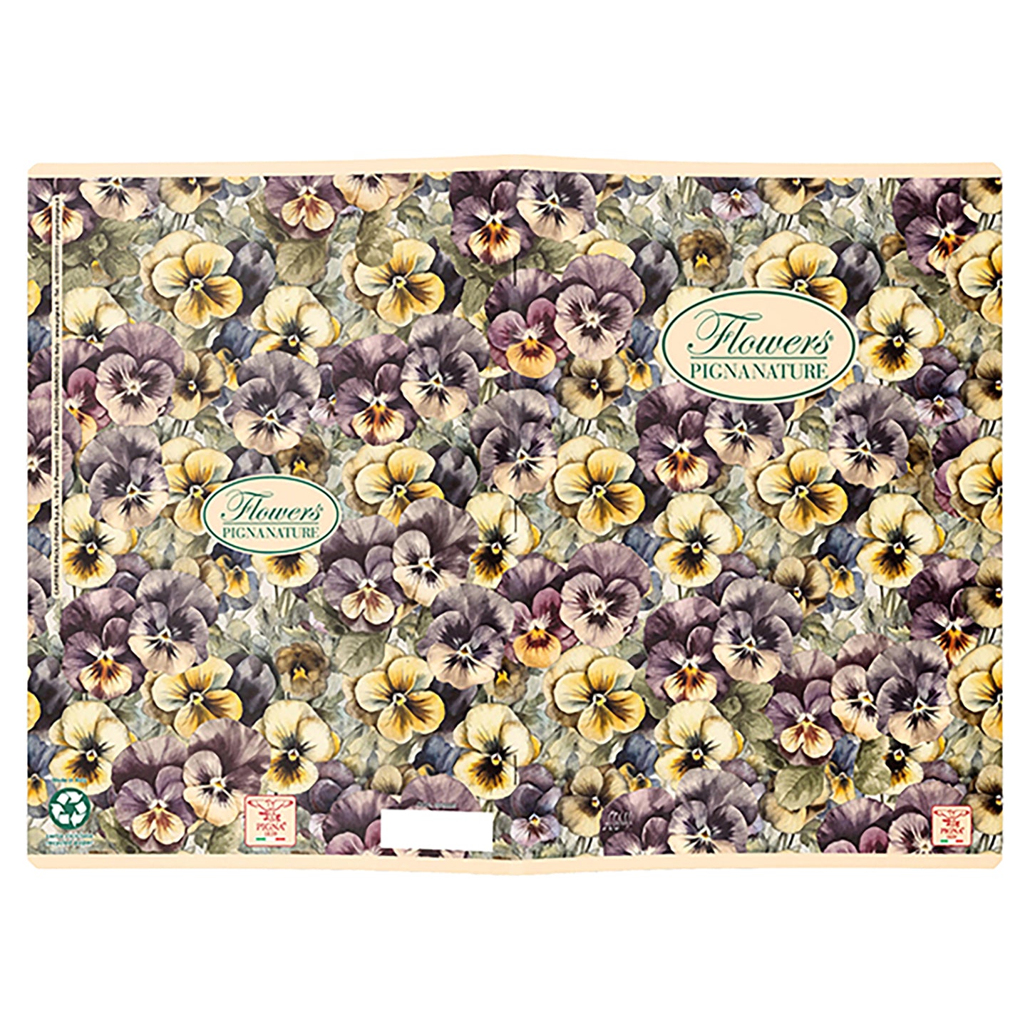 Quaderno Nature Flowers - A5 - 1 rigo - 42 fogli - 80 gr - Pigna