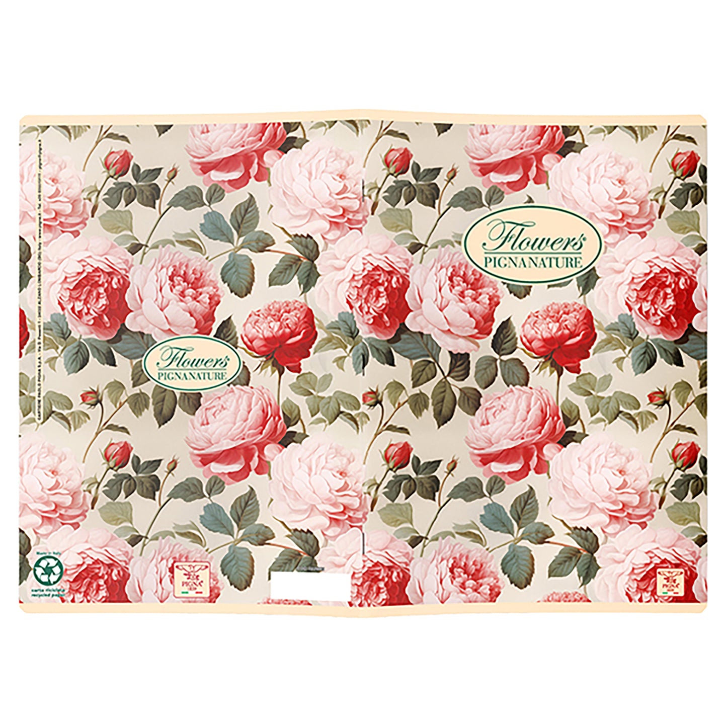 Quaderno Nature Flowers - A5 - 1 rigo - 42 fogli - 80 gr - Pigna