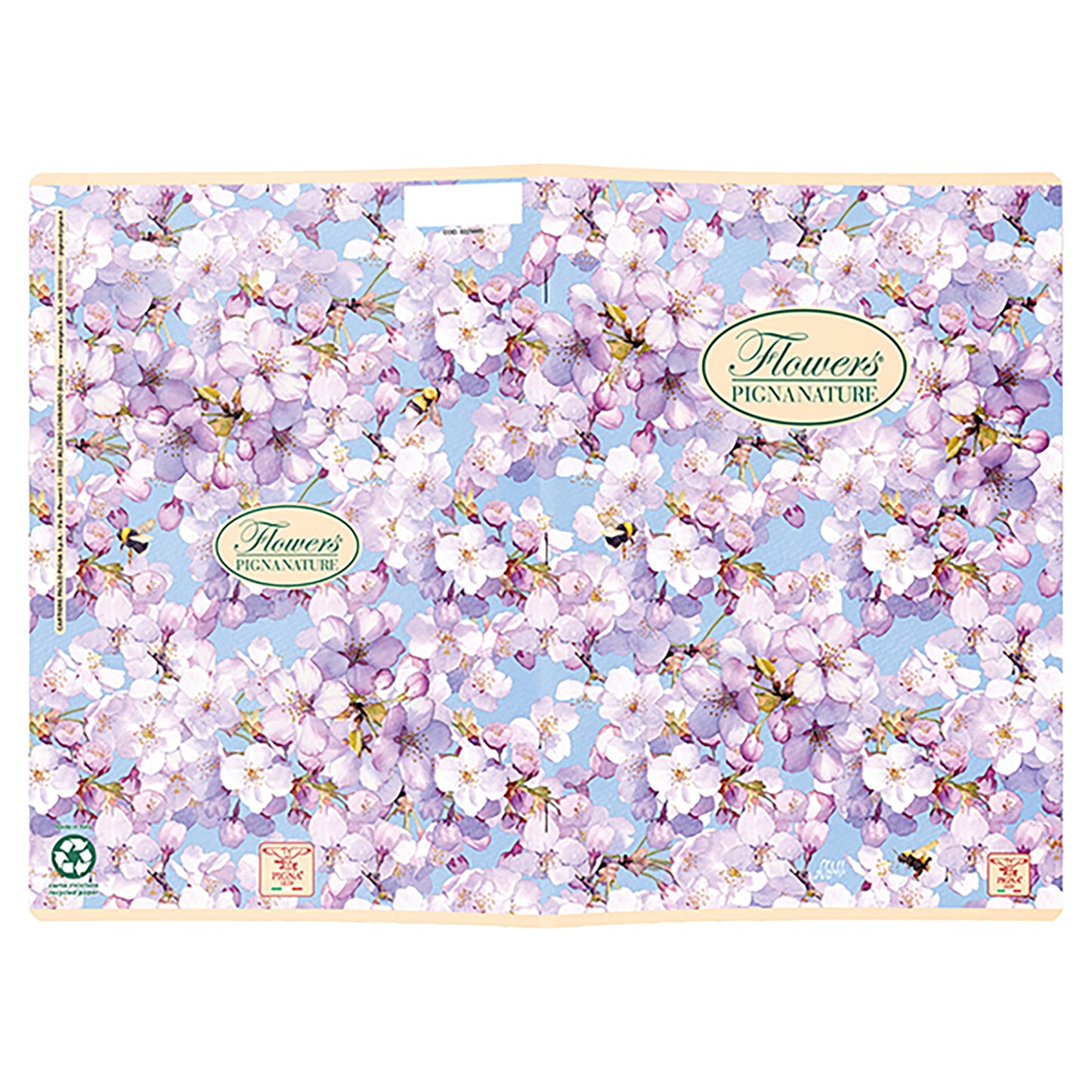 Quaderno Nature Flowers - A5 - 5 mm - 42 fogli - 80 gr - Pigna
