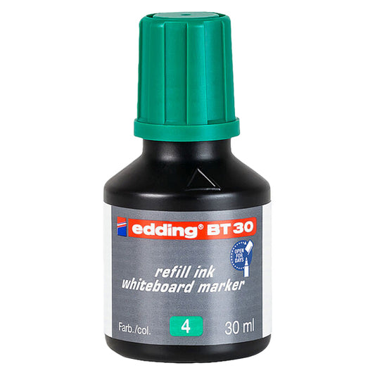 Ricarica inchiostro marcatore BT30 - 30 ml - verde - Edding