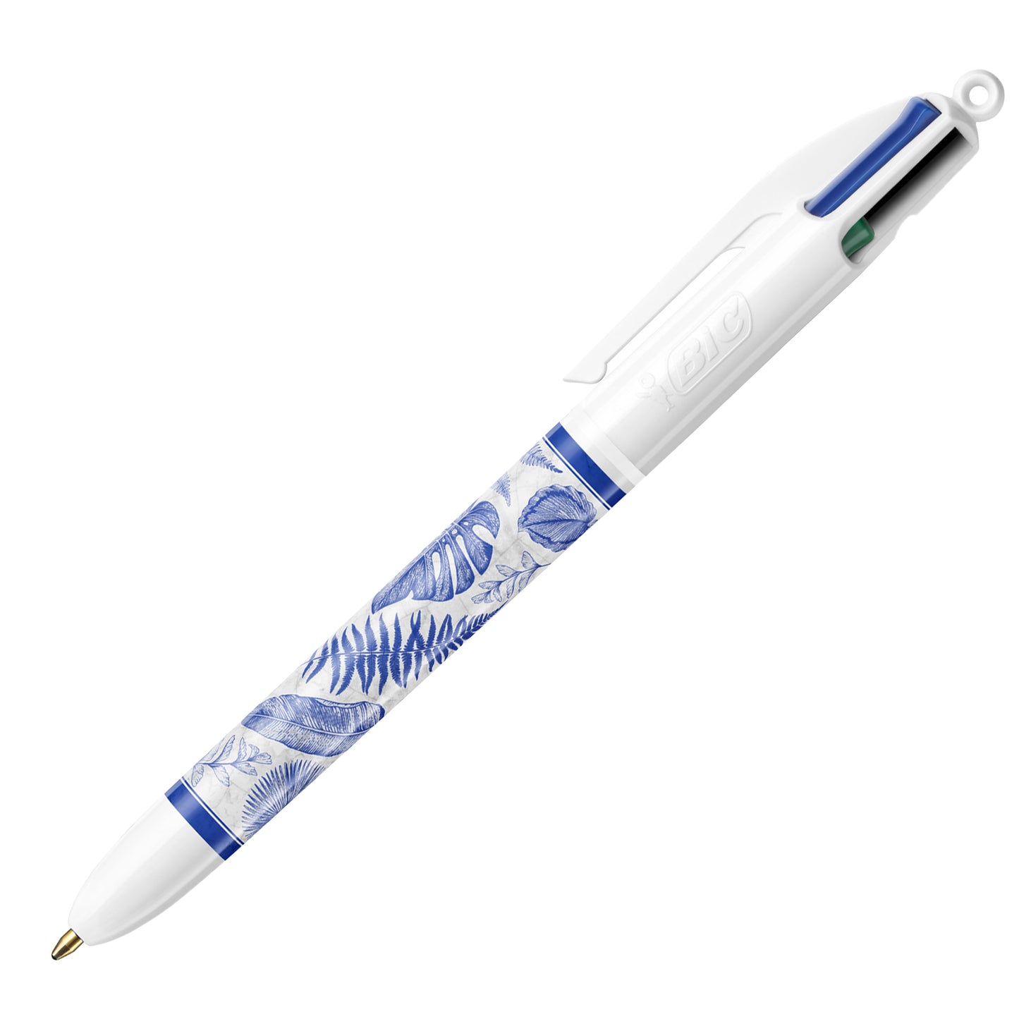 Penna a sfera 4 Colors Decor - fantasie assortite - Bic - expo 30 pezzi