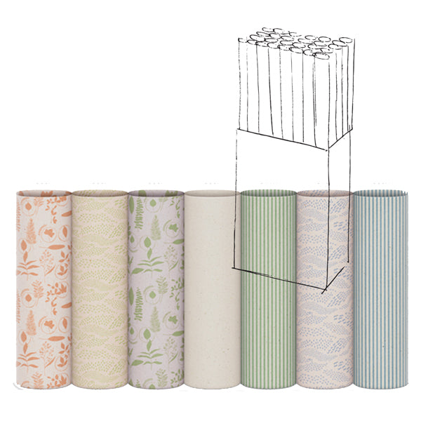 Rotolo carta regalo Erba - 70 cm x 2 m - fantasie assortite - Rex Sadoch