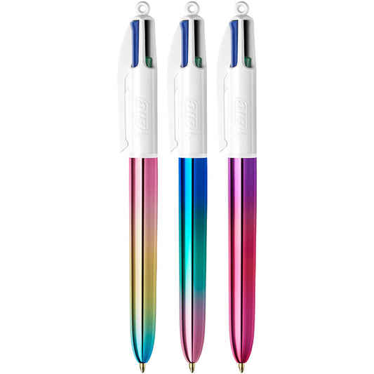 Penna 4 Colours Gradient - colori assortiti - Bic - expo 30 pezzi