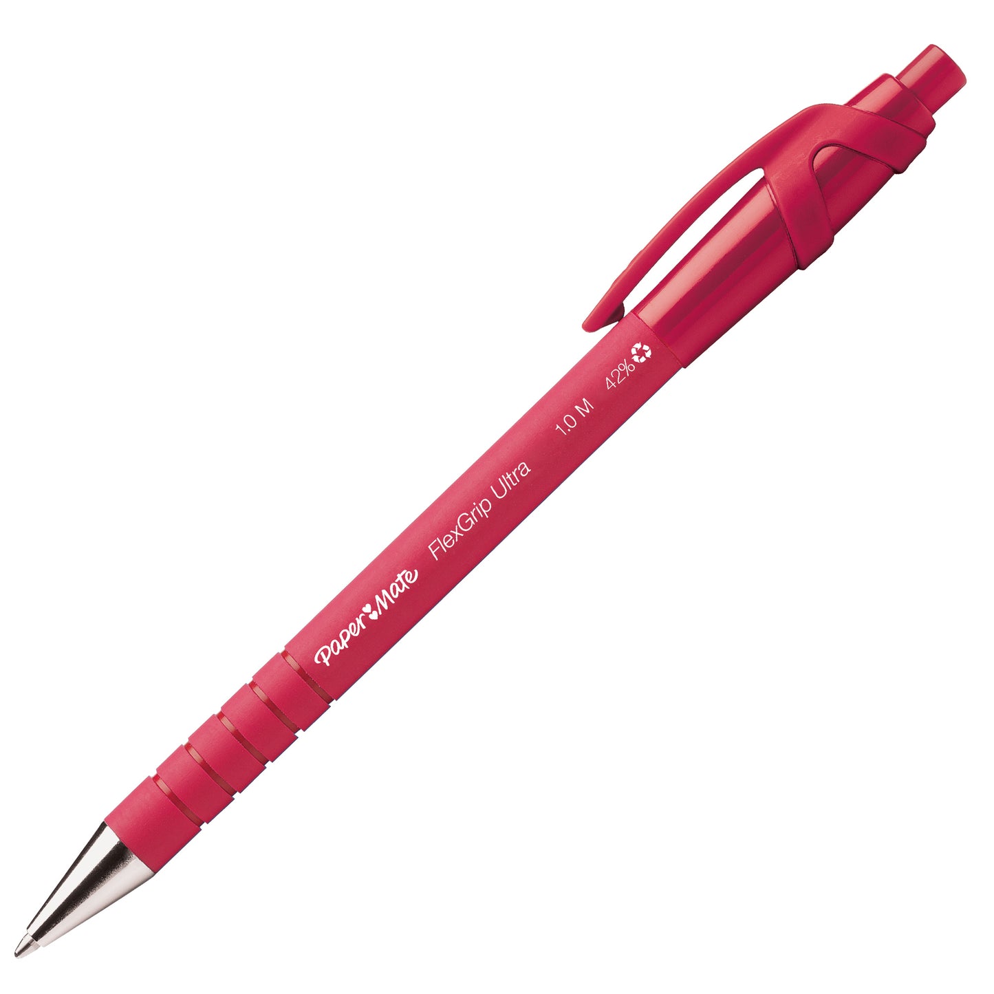 Penna a sfera a scatto Flexgrip Ultra - punta 1,0 mm - colori assortiti - Papermate - expo 96 pezzi
