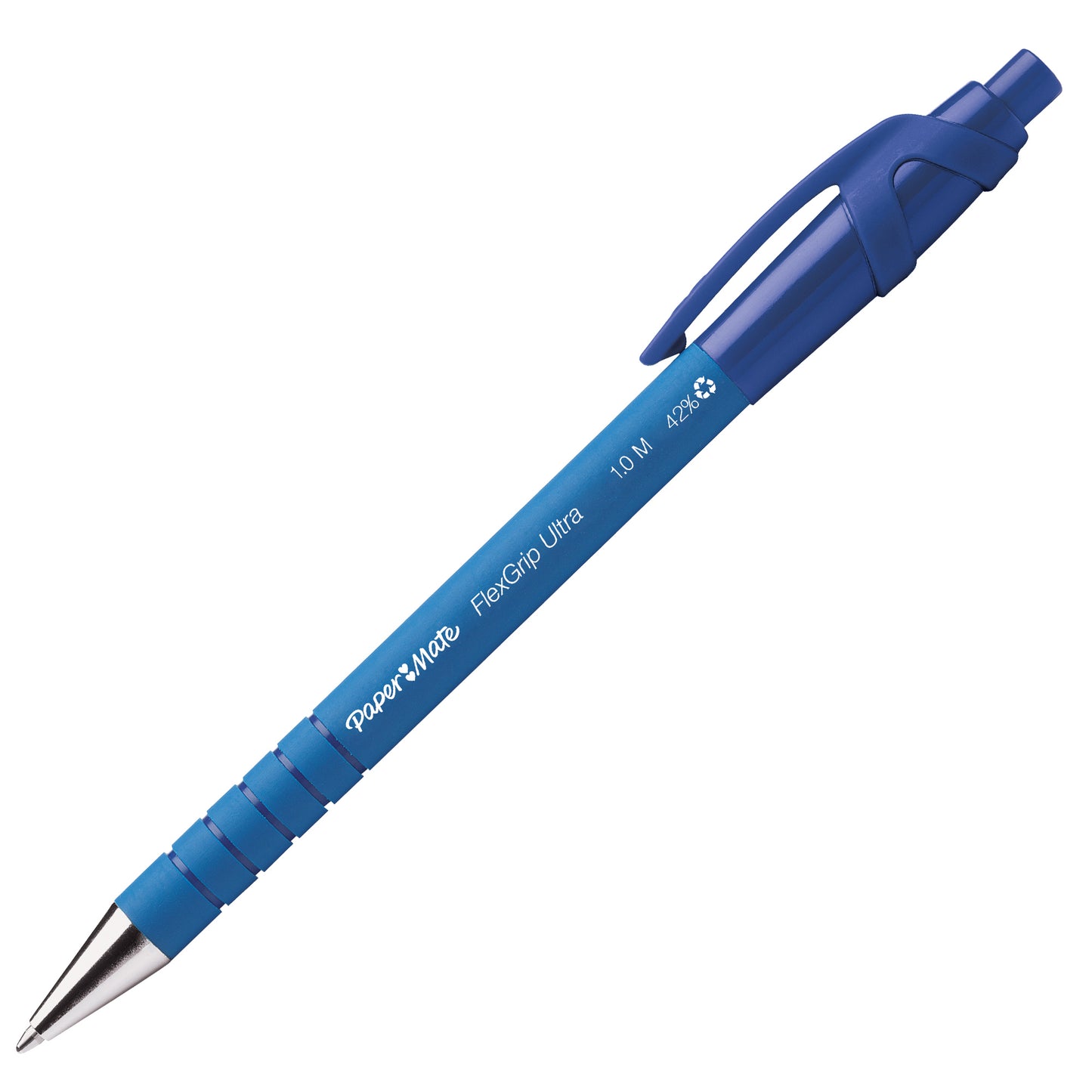 Penna a sfera a scatto Flexgrip Ultra - punta 1,0 mm - colori assortiti - Papermate - expo 96 pezzi