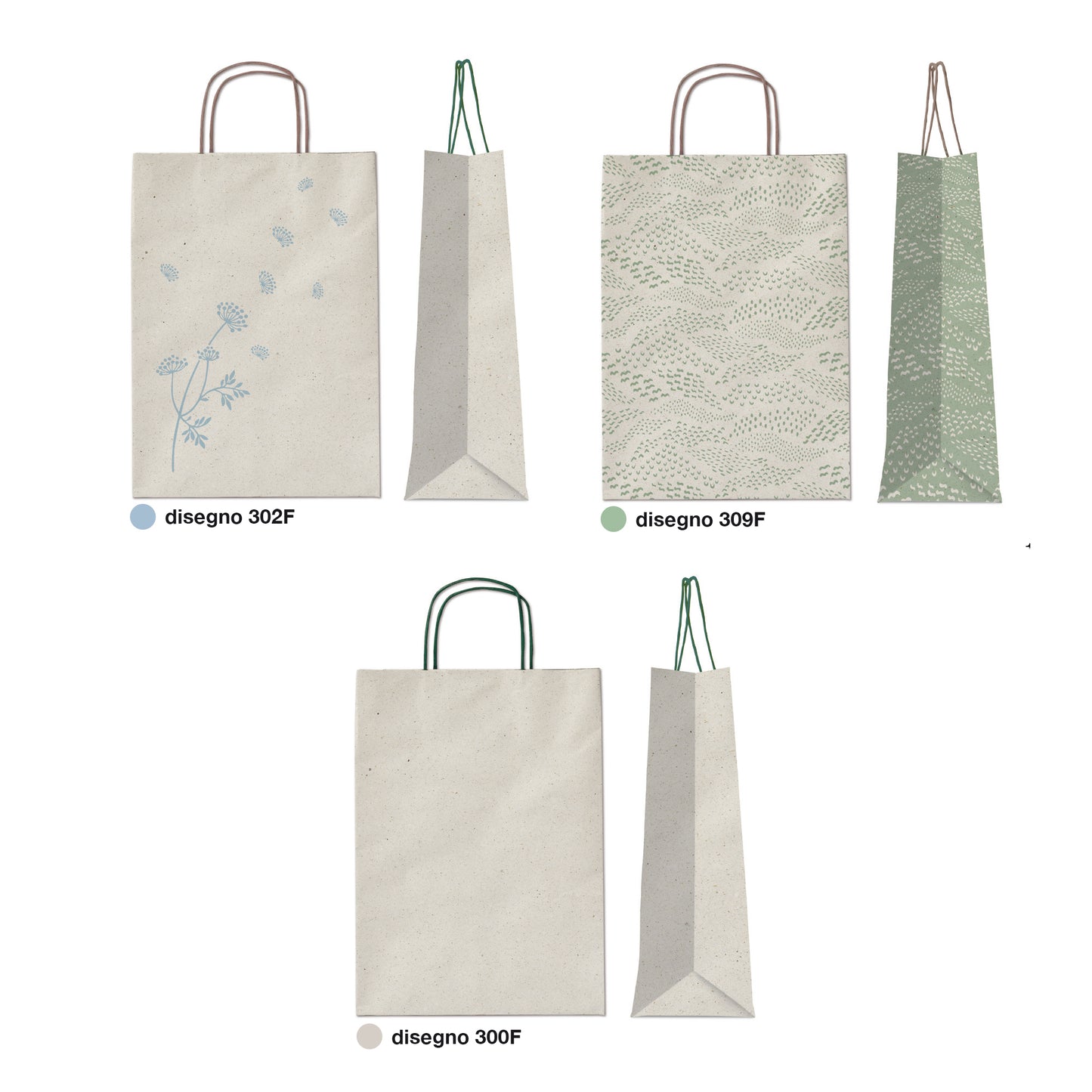 Espositore shopper Carta Erba - formati assortiti - Rex Sadoch - expo 100 pezzi