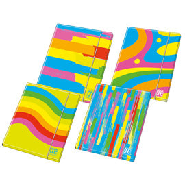 Raccoglitore Fantafluo One Color - A4 - 4 anelli tondi 30 mm - fantasia - Blasetti