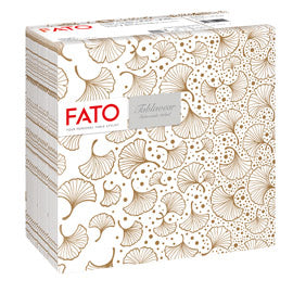 Tovagliolo linea AirLaid - carta - 40 x 40 cm - biloba/nocciola - Fato - conf. 50 pezzi