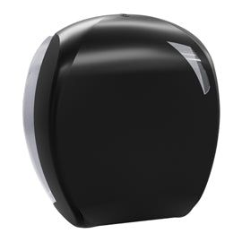 Dispenser carta igienica Skin Carbon rotolo Mini Jumbo - 29,6 x 13,5 x 27,7 cm - rotolo diametro 24 cm - nero - Mar Plast