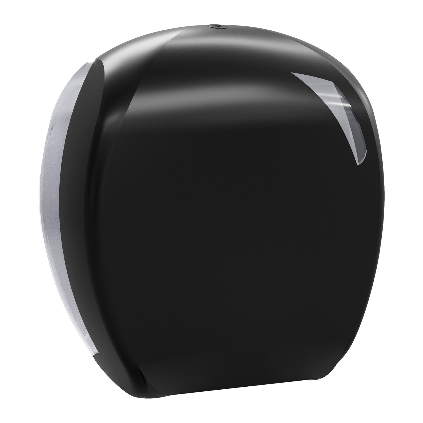 Dispenser carta igienica Skin Carbon rotolo Mini Jumbo - 29,6 x 13,5 x 27,7 cm - rotolo diametro 24 cm - nero - Mar Plast