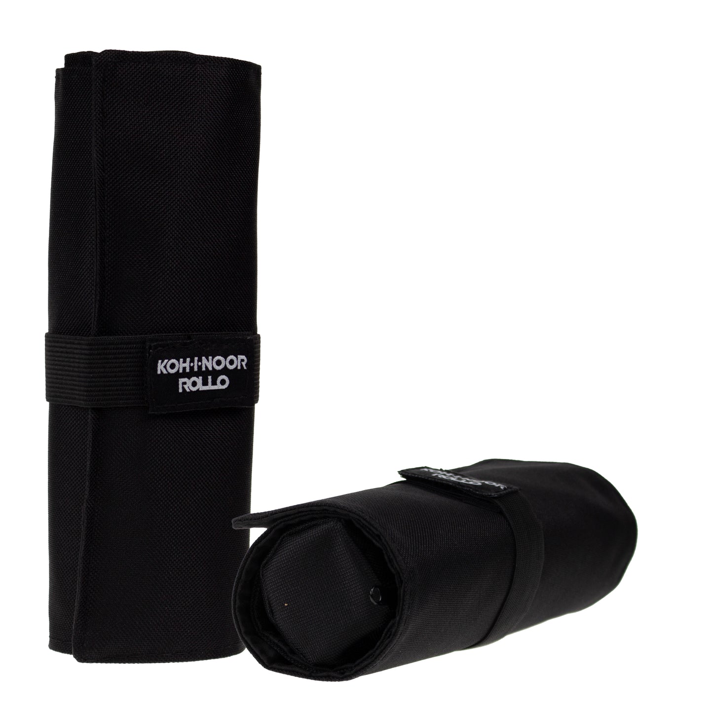Astuccio arrotolabile Roller - con astuccio zip interno - 24 scomparti - 7,5 x 21,5 cm - tessuto - nero - Koh.I.Noor