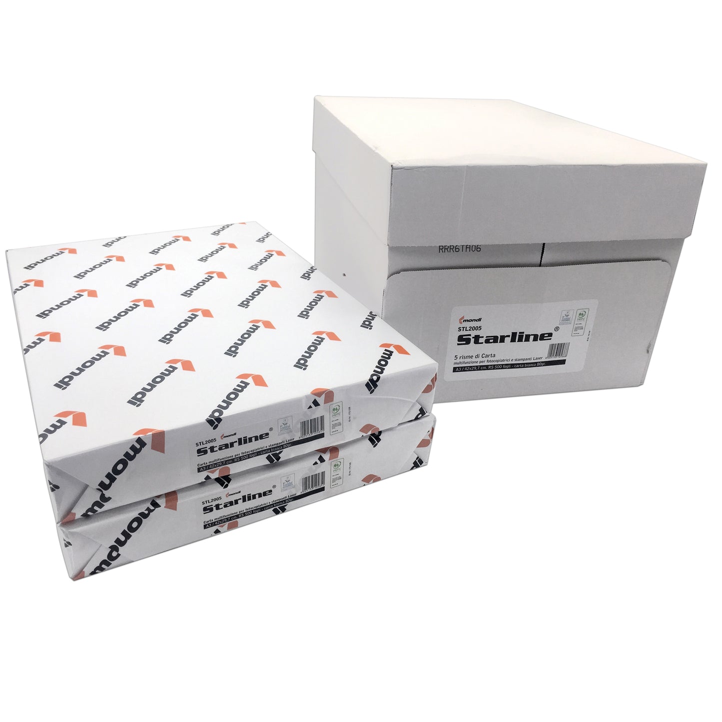 Carta fotocopie - A3 - 80 gr - 500 fogli - bianca - Starline