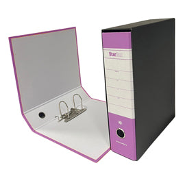 Registratore Starbox - dorso 8 cm - protocollo 23 x 33 cm - lilla - Starline
