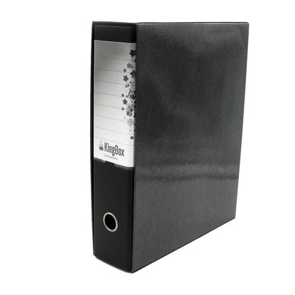 Registratore Kingbox - dorso 8 cm - protocollo 23 x 33 cm - nero - Starline