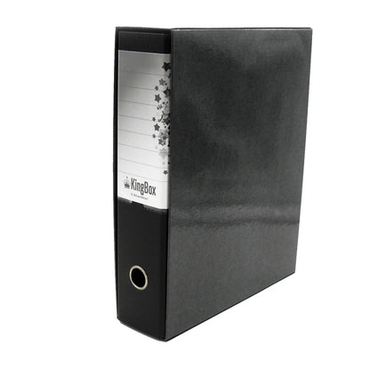 Registratore Kingbox - dorso 8 cm - protocollo 23 x 33 cm - nero - Starline