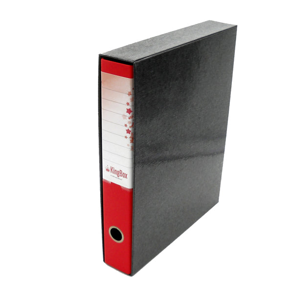 Registratore Kingbox - dorso 5 cm - protocollo 23 x 33 cm - rosso - Starline