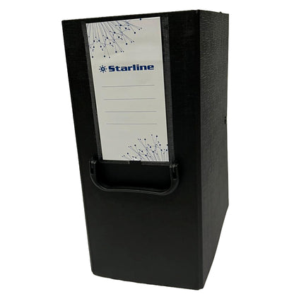 Scatola archivio con maniglia - dorso 16 cm - 25 x 35 cm - nero - Starline