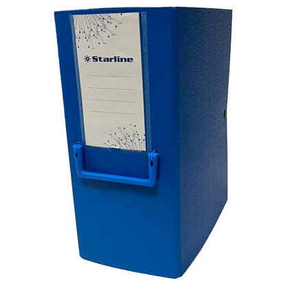 Scatola archivio con maniglia - dorso 20 cm - 25 x 35 cm - blu - Starline