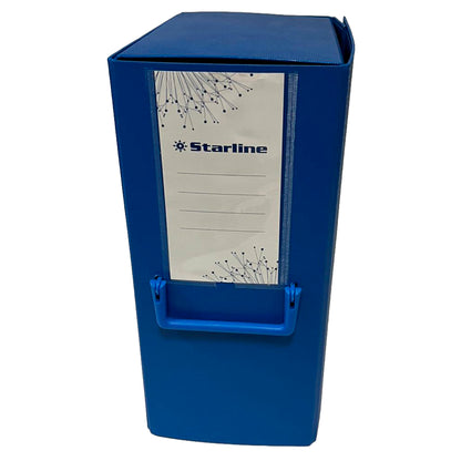 Scatola archivio con maniglia - dorso 20 cm - 25 x 35 cm - blu - Starline