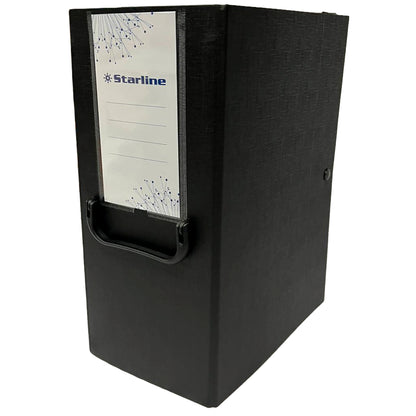 Scatola archivio con maniglia - dorso 20 cm - 25 x 35 cm - nero - Starline