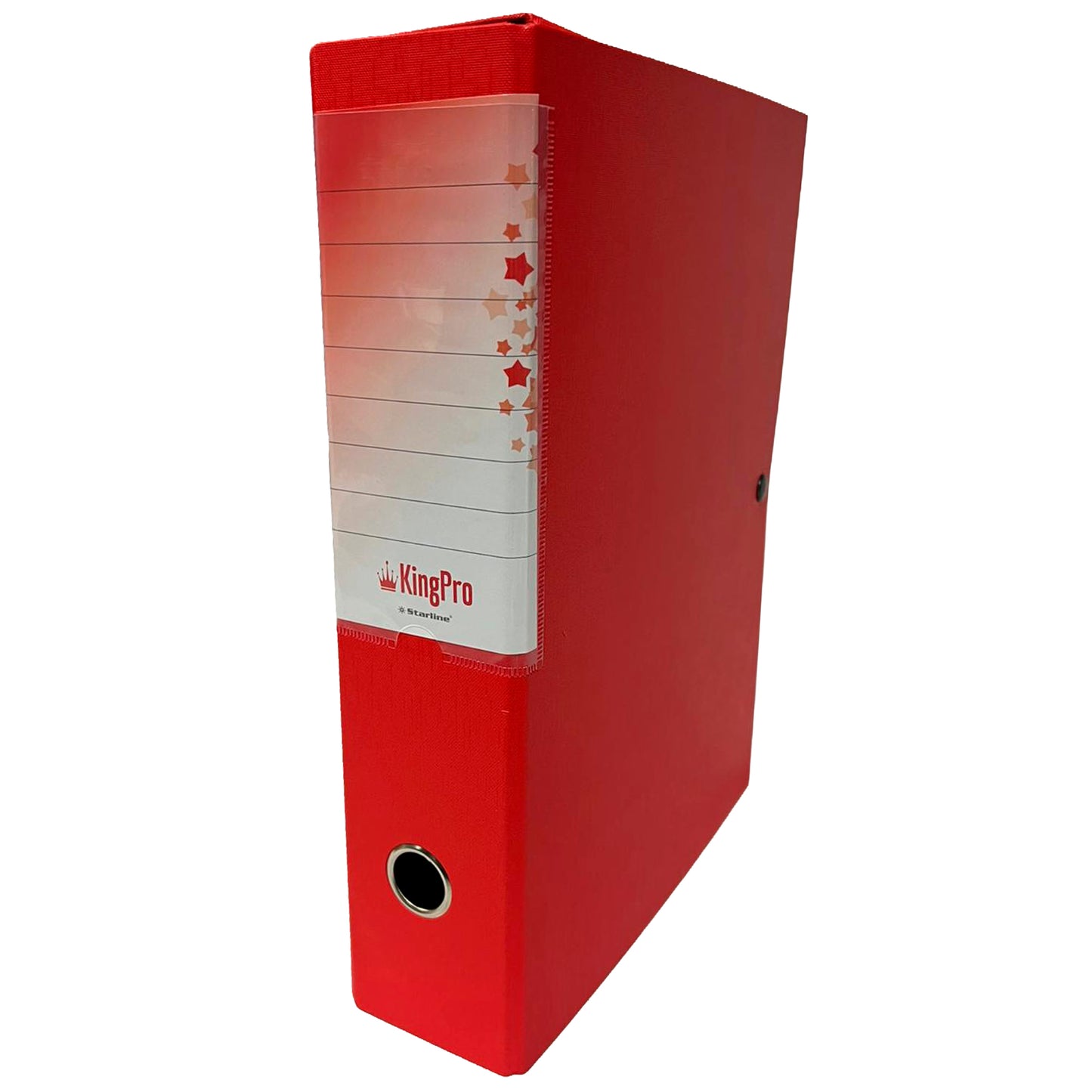 Scatola progetto KingPro - con portaetichetta - dorso 8 cm - rosso - Starline
