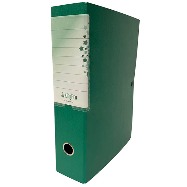 Scatola progetto KingPro - con portaetichetta - dorso 8 cm - verde - Starline