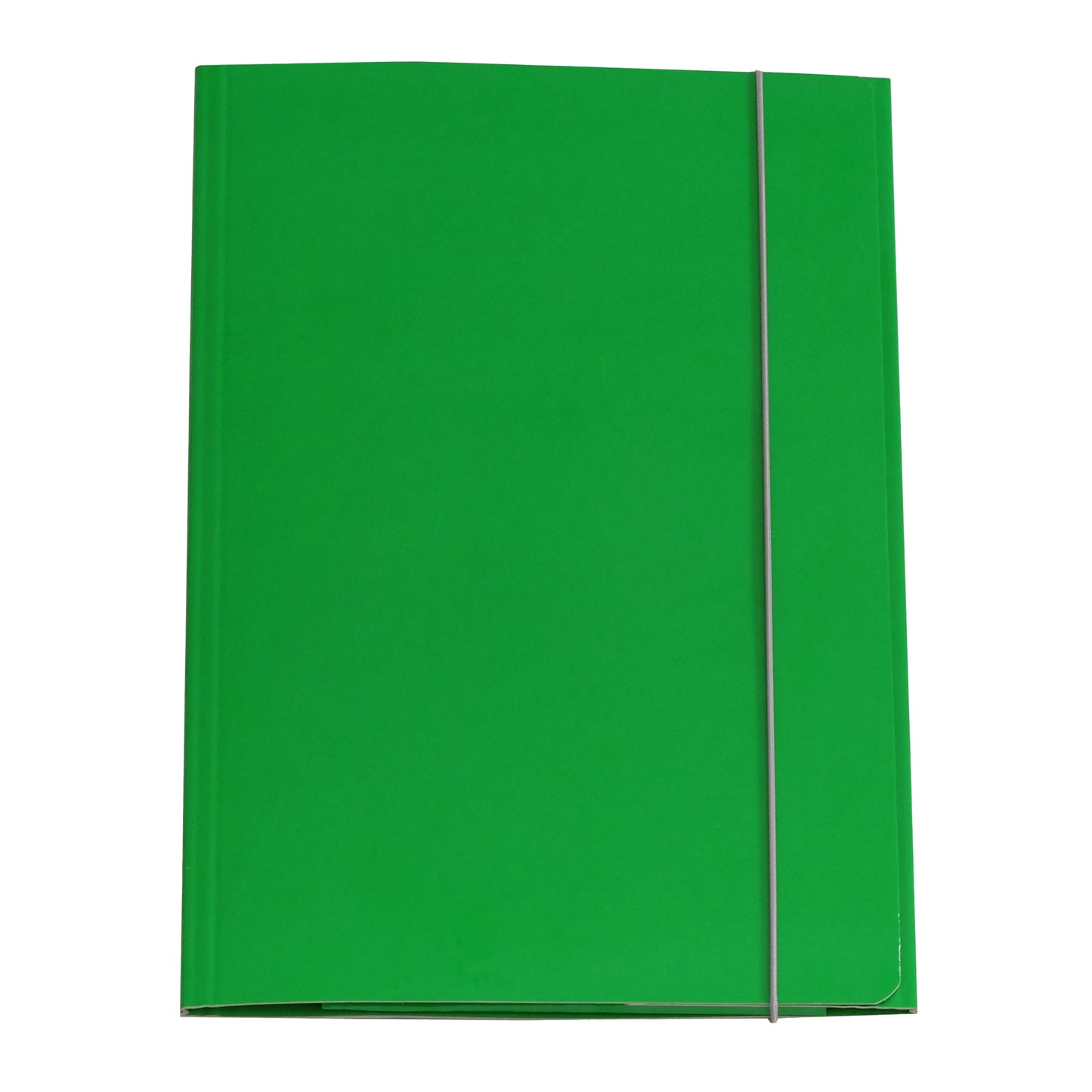 Cartella 3 lembi con elastico Queen - A4 - dorso variabile - cartone plastificato - verde - Starline