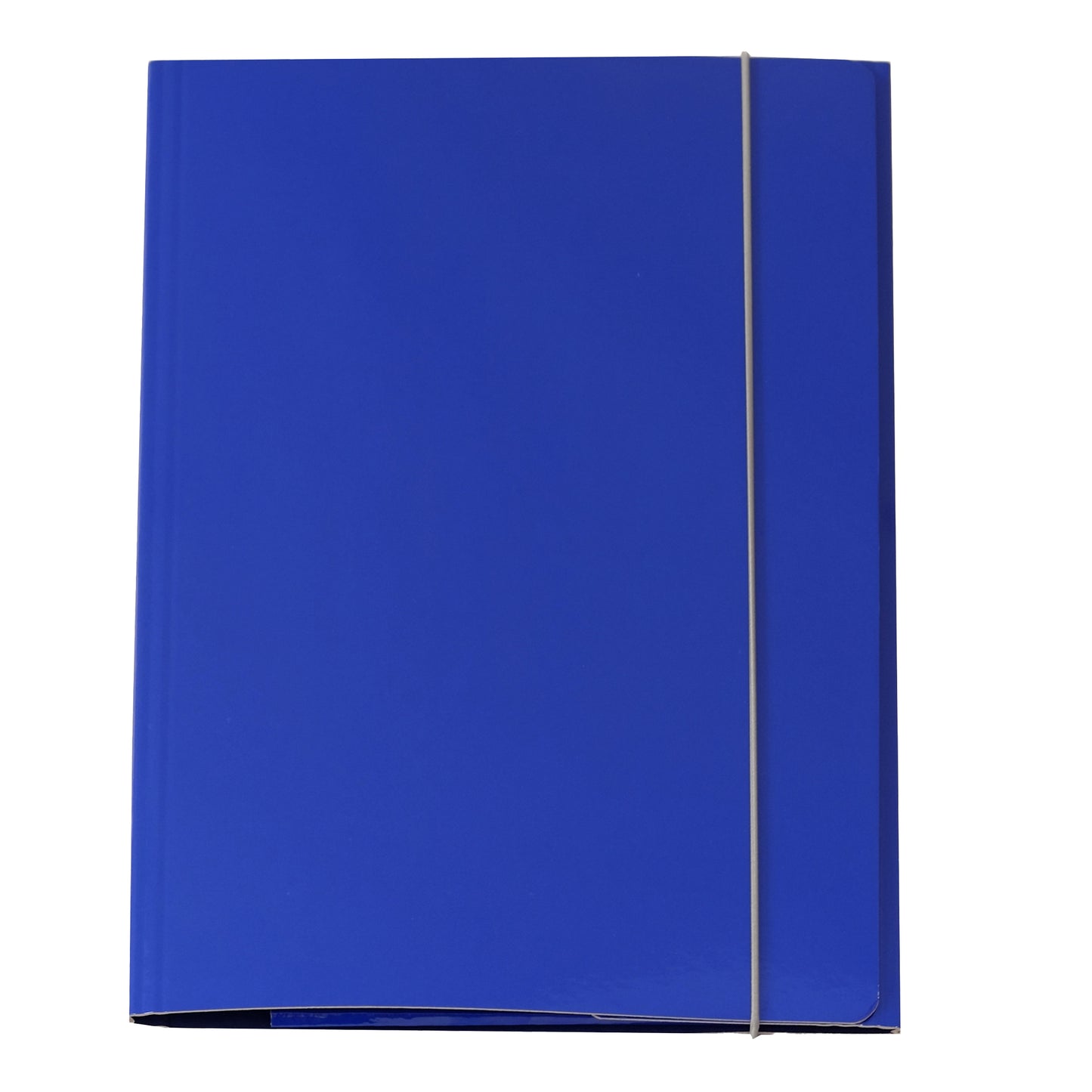 Cartella 3 lembi con elastico Queen - A4 - dorso variabile - cartone plastificato - blu - Starline