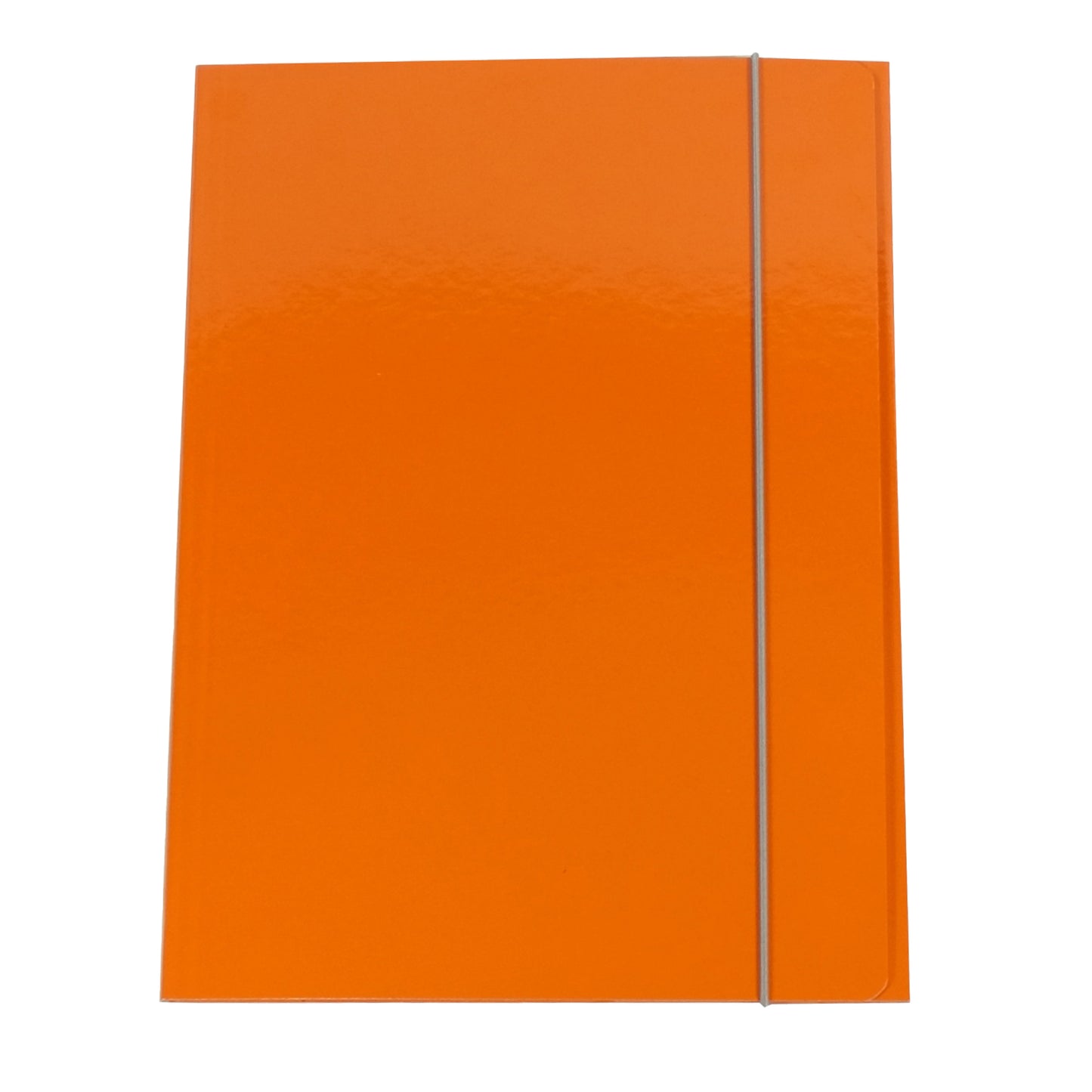 Cartella 3 lembi con elastico Queen - A4 - dorso variabile - cartone plastificato - arancio - Starline
