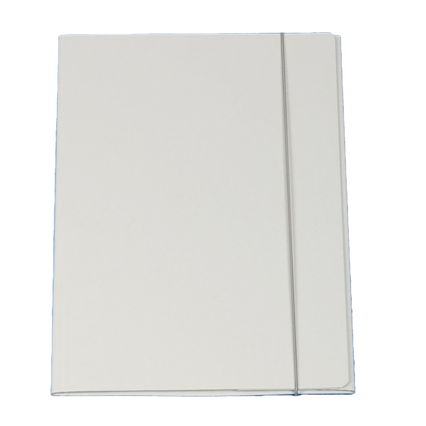 Cartella 3 lembi con elastico Queen - A4 - dorso variabile - cartone plastificato - bianco - Starline