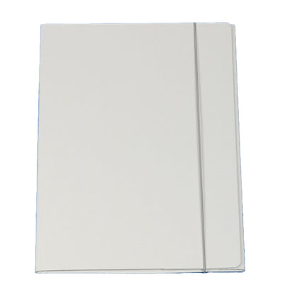 Cartella 3 lembi con elastico Queen - A4 - dorso variabile - cartone plastificato - bianco - Starline