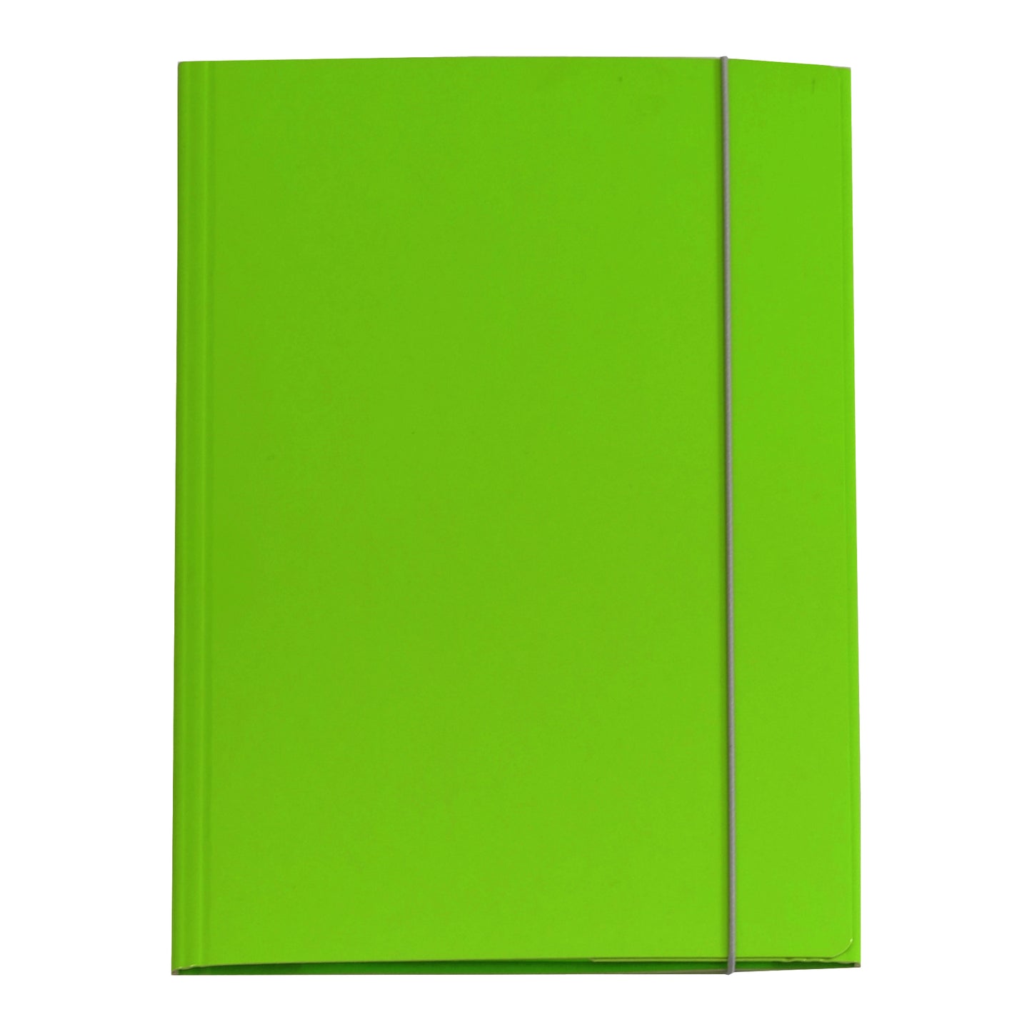 Cartella 3 lembi con elastico Queen - A4 - dorso variabile - cartone plastificato - verde prato - Starline
