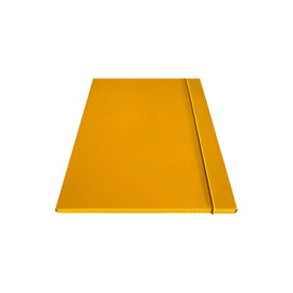 Cartella 3 lembi con elastico - 25 x 34 cm - dorso 1cm - giallo - Starline