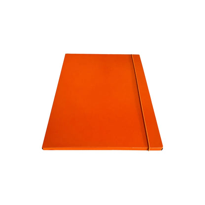 Cartella 3 lembi con elastico - 25 x 34 cm - dorso 1cm - arancio - Starline