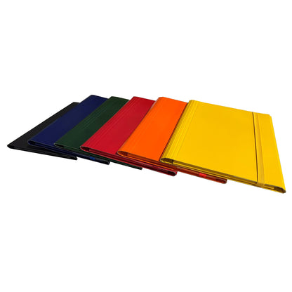 Cartella 3 lembi con elastico piatto - A4 -dorso variabile - grigio - Starline