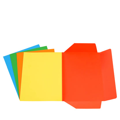 25pz Cartellina 3 lembi - 200 gr - 25 x 34,5 cm - cartoncino bristol - 5 colori assortiti - Starline - conf. 25 pezzi
